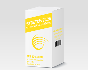 Box of Stretch Film for wrapping and packaging.