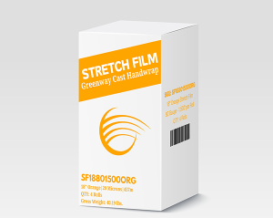 Box of stretch film for packaging and wrapping.