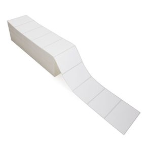 A long, folded strip of white paper or material.