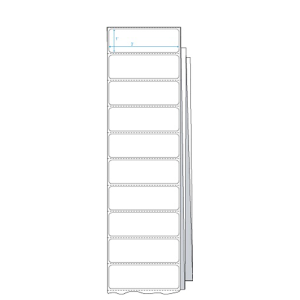 Tall white storage cabinet with multiple shelves and a door.